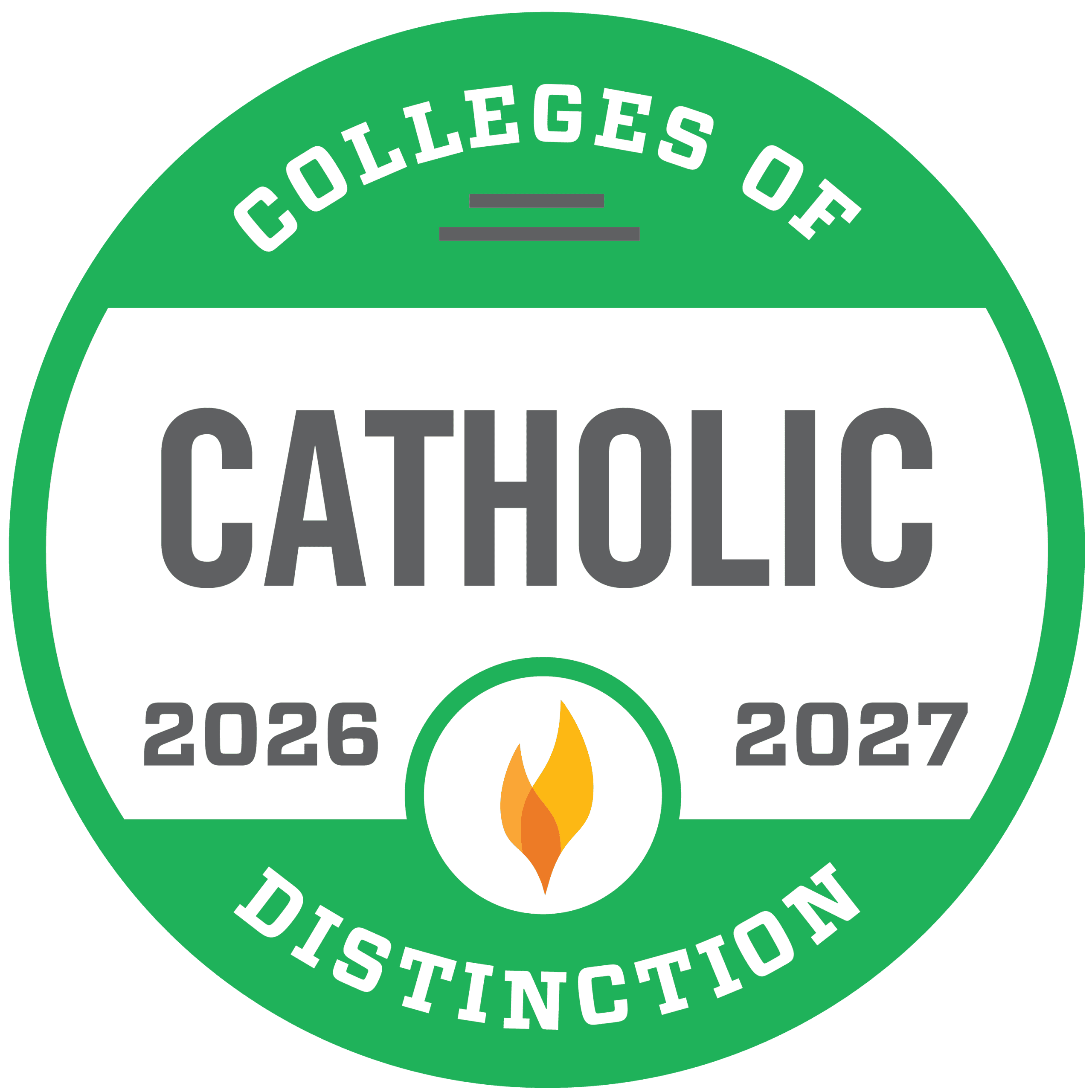 Colleges of Distinction Catholic 2026 2027 badge