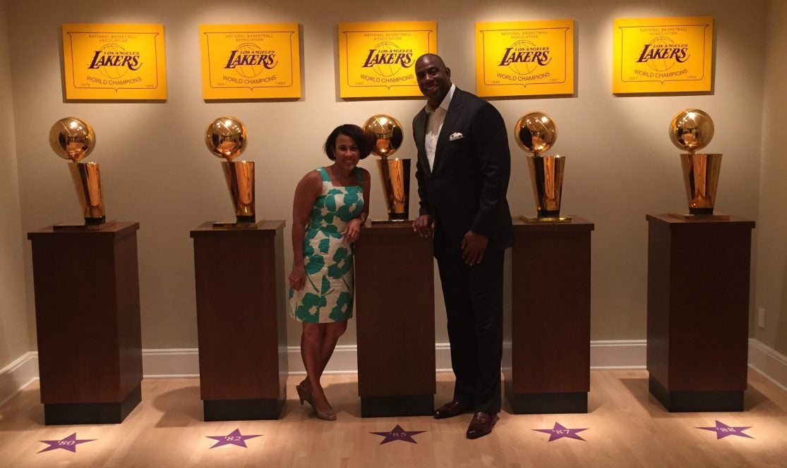 lakers trophy room