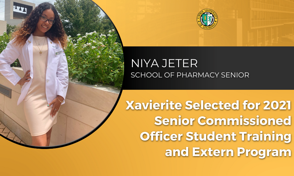 Niya Jeter Selected for 2021 Senior Commissioned Officer Student Training and Extern Program