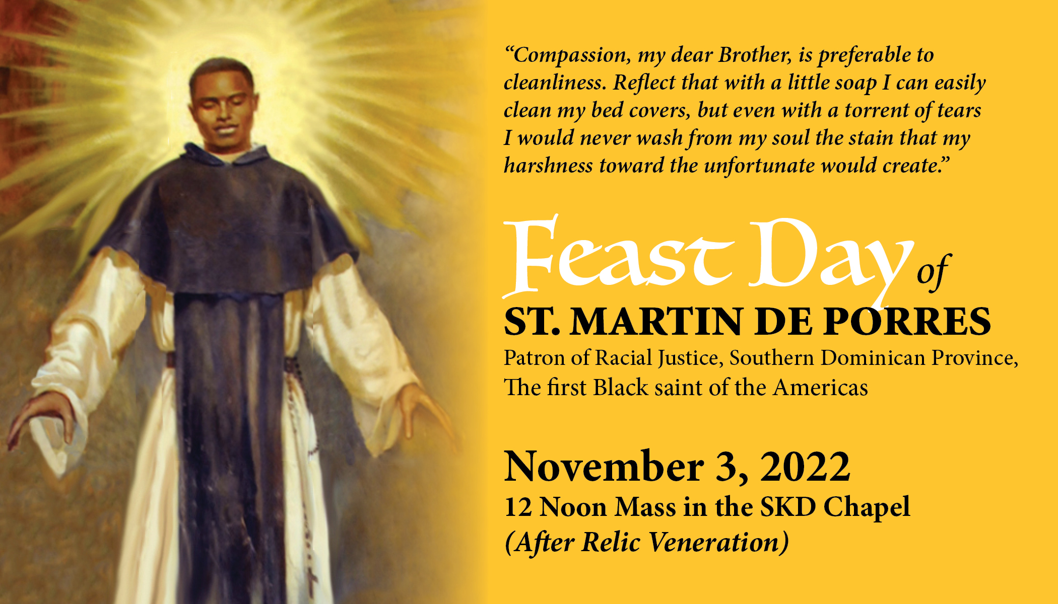 Feast Day of St. Martin de Porres