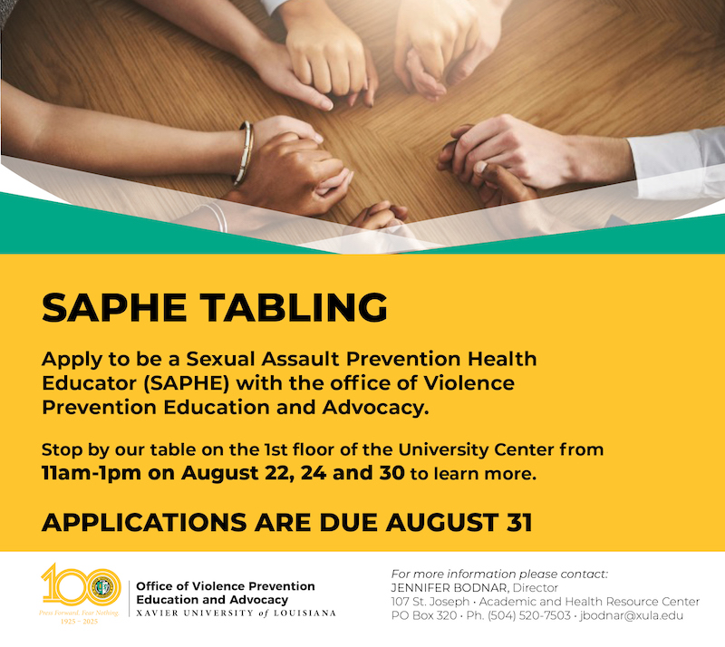 SAHPE Tabling