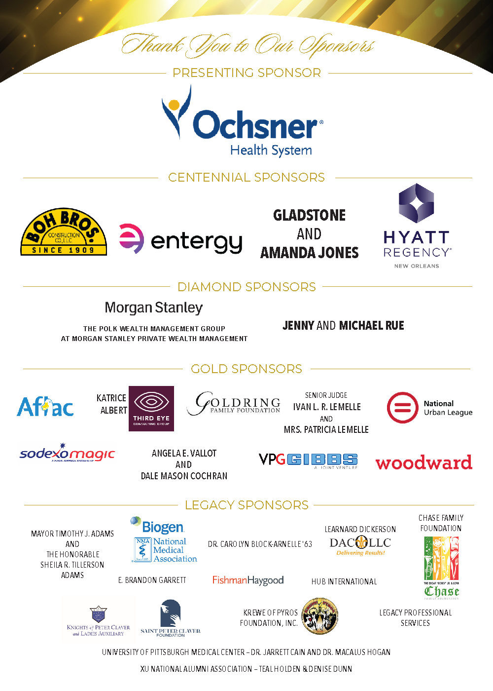 sponsors