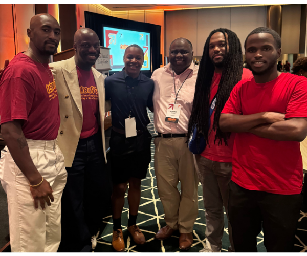 The Xavier University of Louisiana USC HBCU Takeoff Grant Team with Dr. Shaun Harper, Founder and Team Lead, at the 2025 Takeoff Summit in Los Angeles, California.