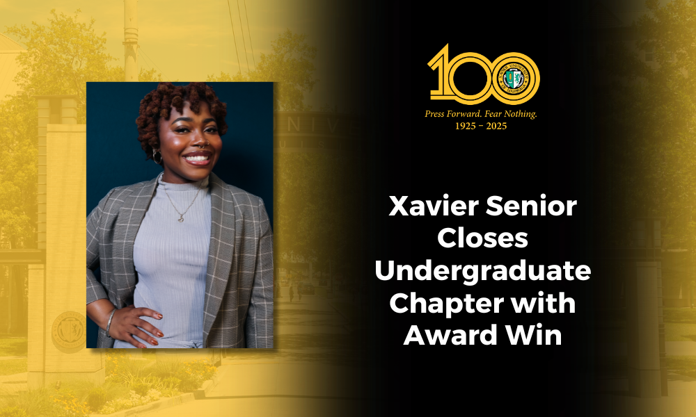 Xavierite Finishes Undergraduate Studies with Gracie Award  