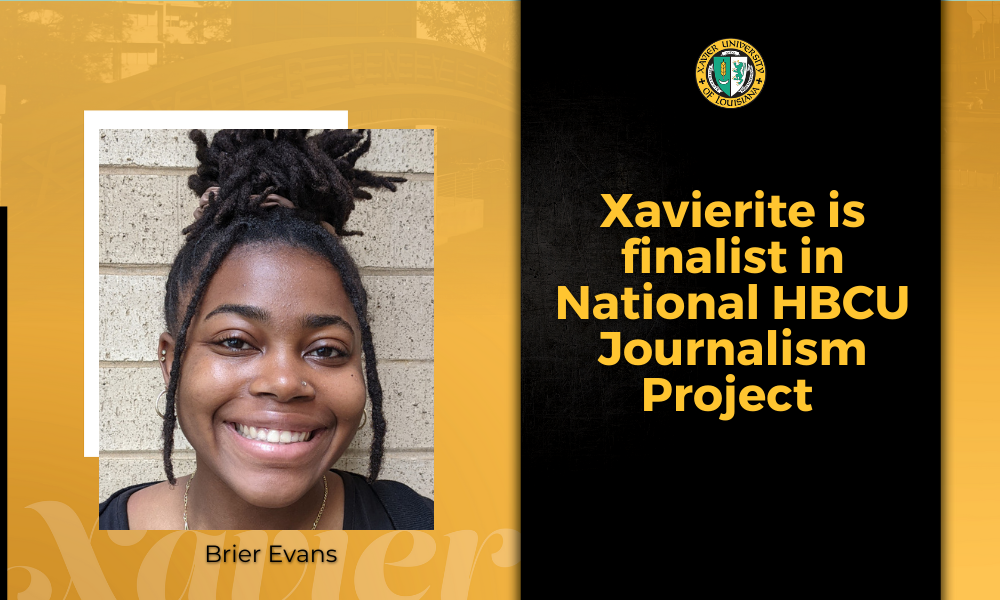 Xavierite, Brier Evans, is Finalist in National HBCU Journalism Project