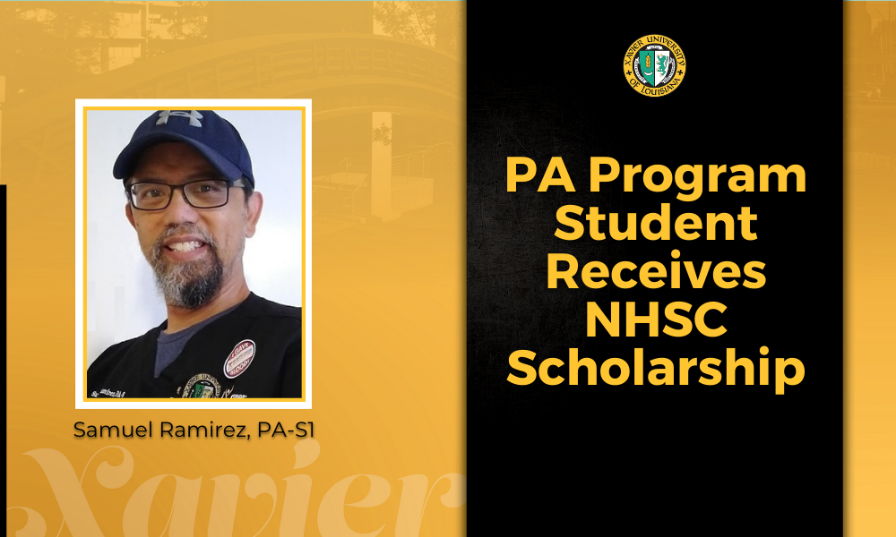 Samuel Ramirez receives NHSC scholarship