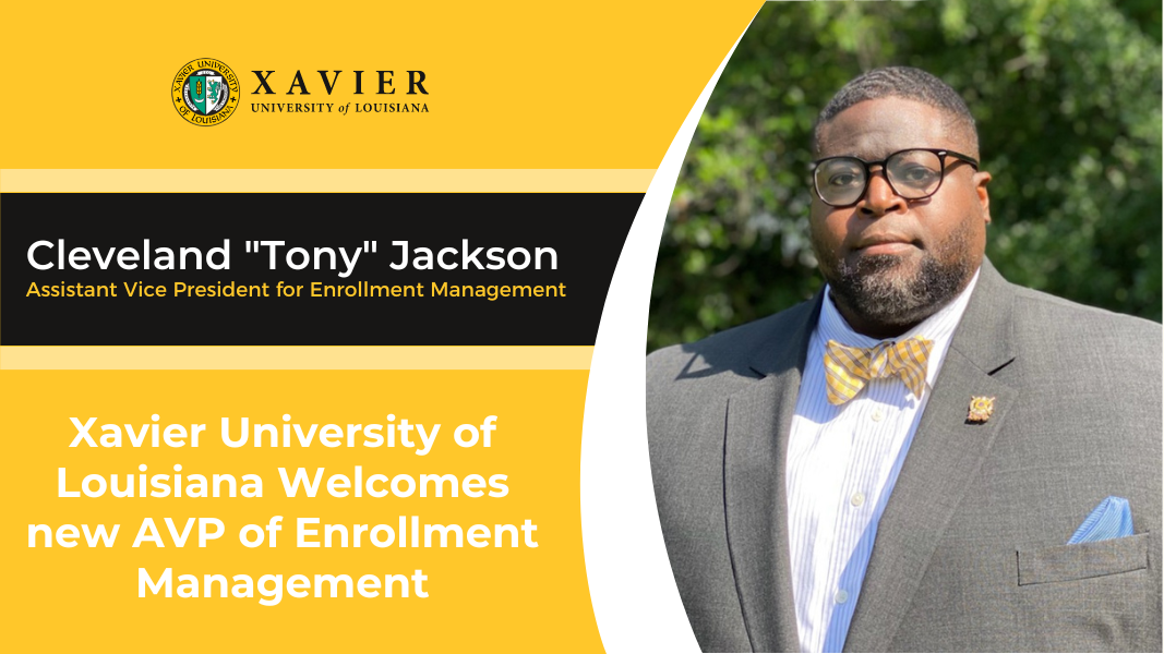 Tony” Jackson as Assistant Vice President for Enrollment Management