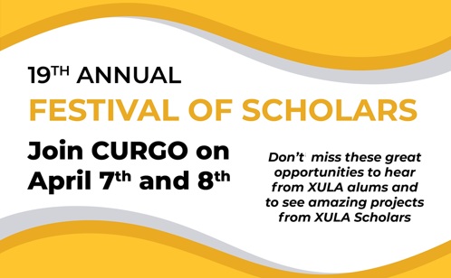 The 19th annual Festival of Scholars is April 7 & 8! 