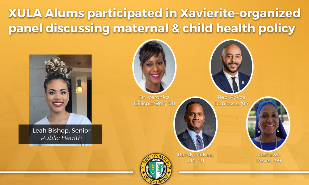 maternal and child health policy featuring several XULA alums