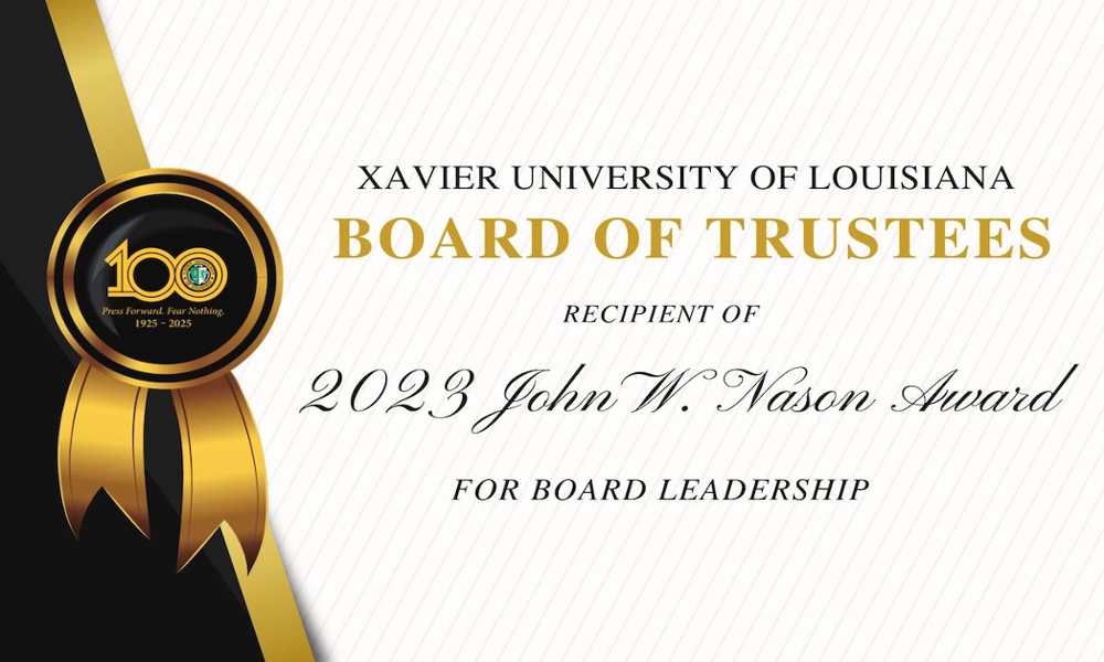  The Board of Trustees at Xavier University of Louisiana 