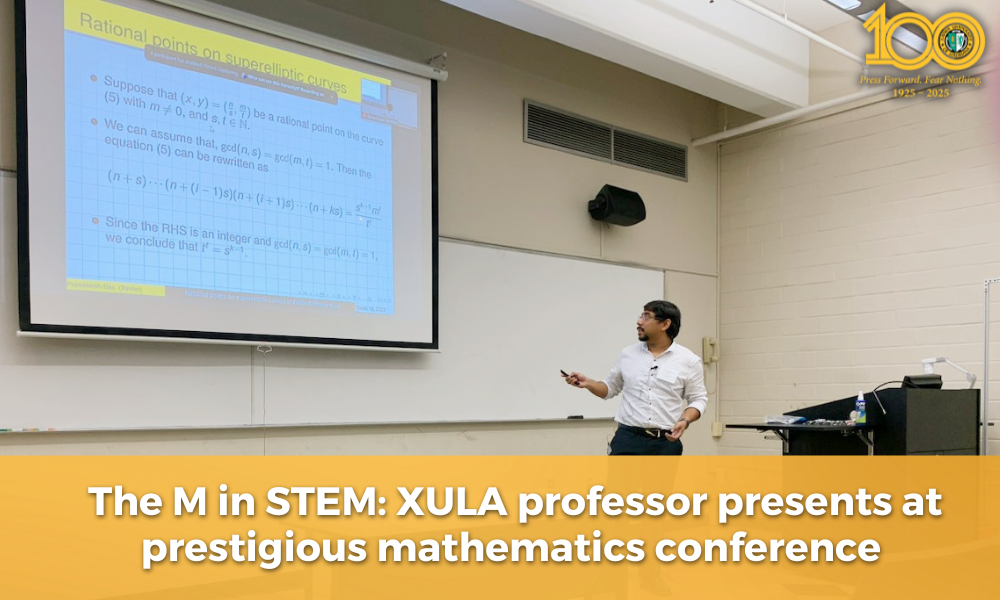 The M in STEM: Xavier University of Louisiana professor presents at prestigious mathematics conference