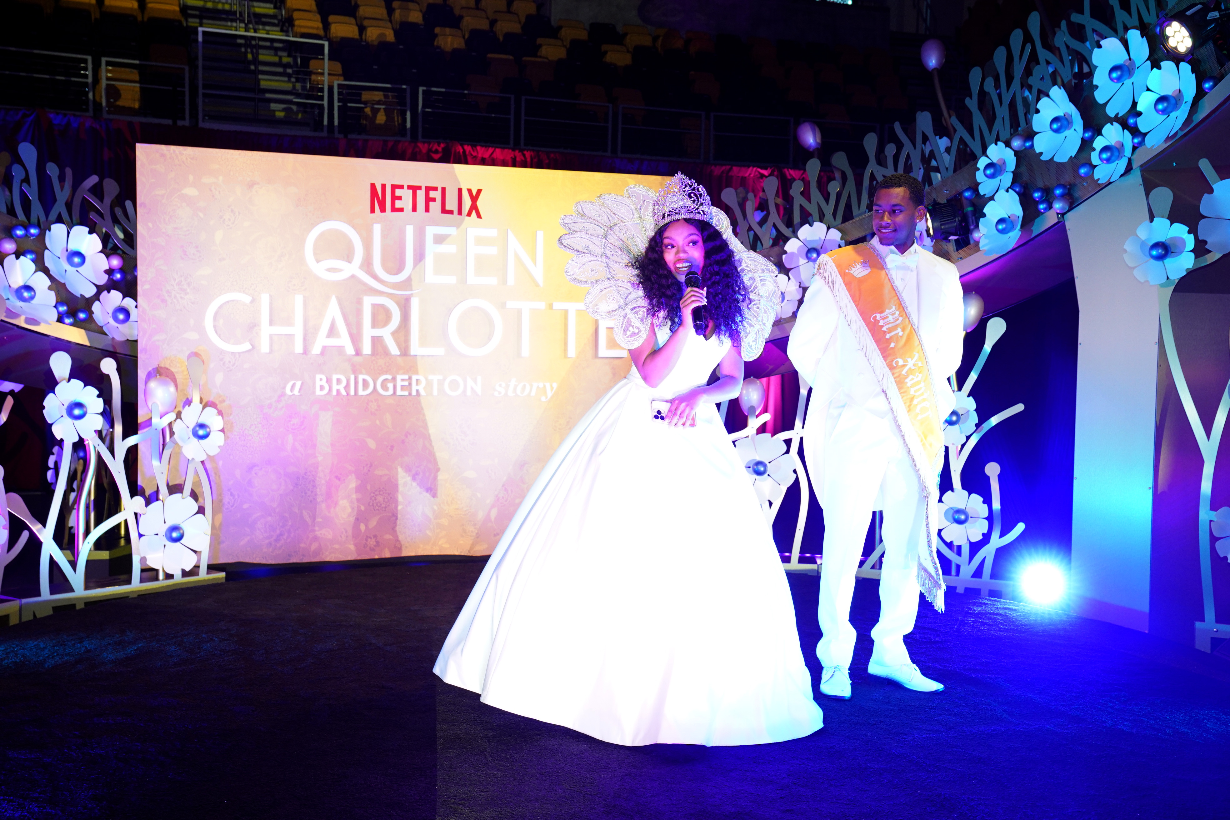 xula the “diamond of the season,” was gifted brand-new band uniforms during Spring Waltz celebrating upcoming “Queen Charlotte: A Bridgerton Story”