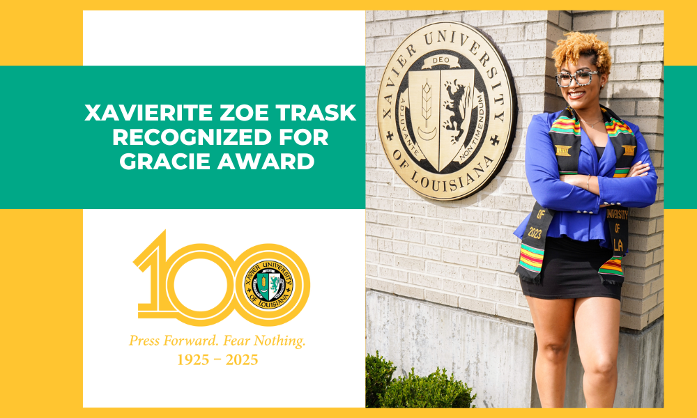 Xavierite Zoe Trask recognized for Gracie Award