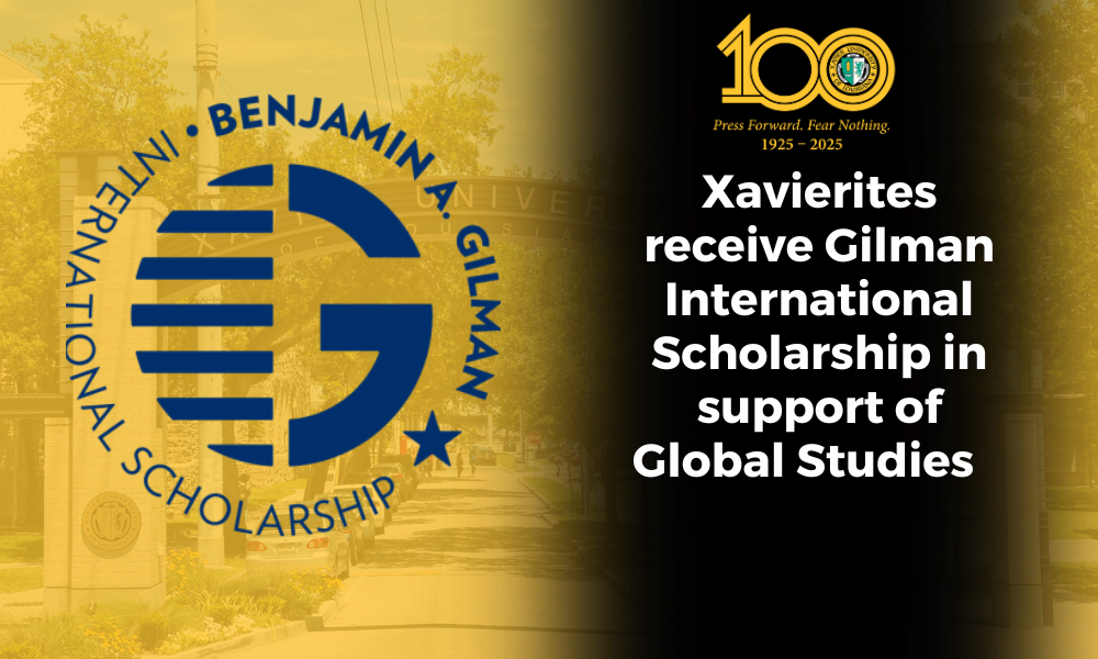 Xavierites receive U.S. Department of State’s Gilman International Scholarship in support of Global Studies 