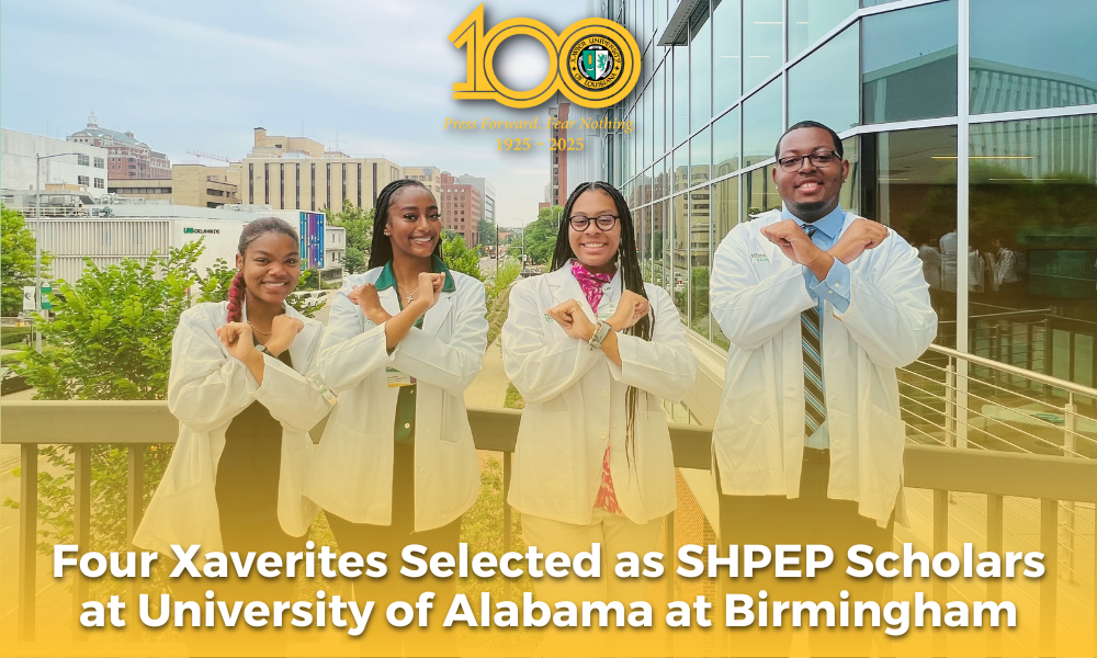 Four Xavierites Selected as SHPEP Scholars at University of Alabama at Birmingham