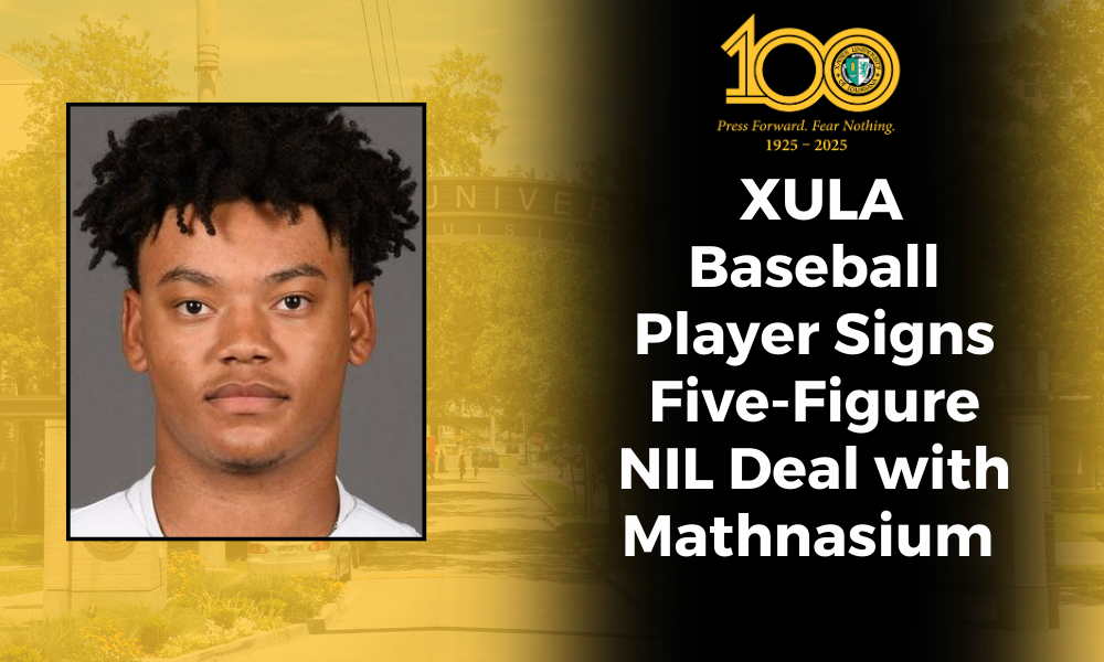 XULA Baseball Player Signs Five-figure NIL Deal with Mathnasium