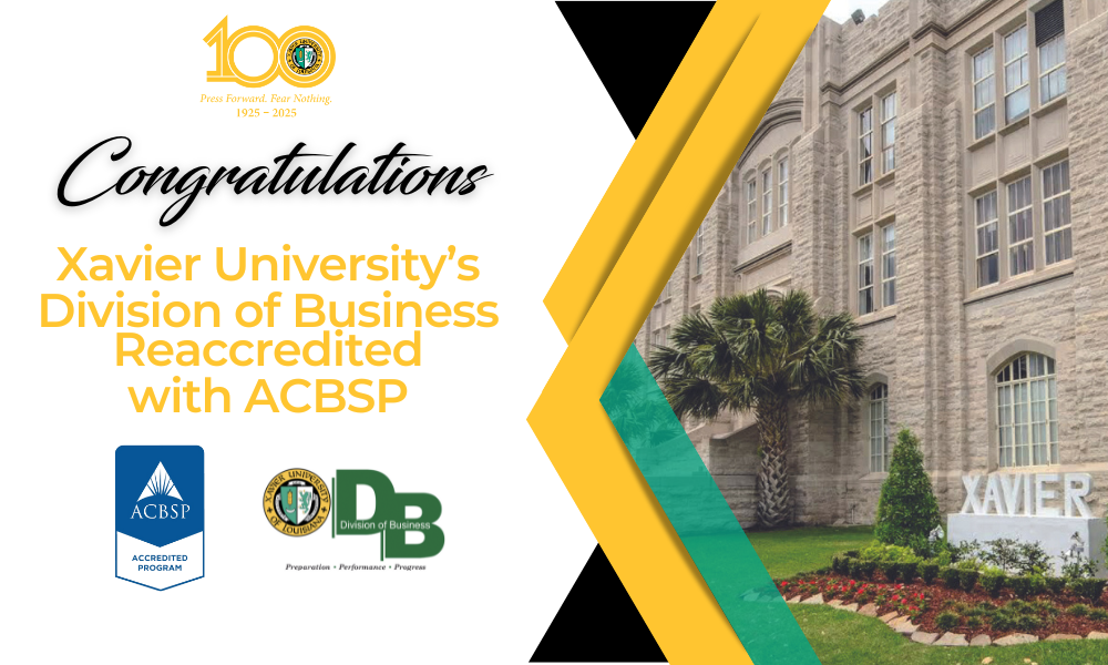 Xavier’s Division of Business Reaffirmed for ACBSP Accreditation