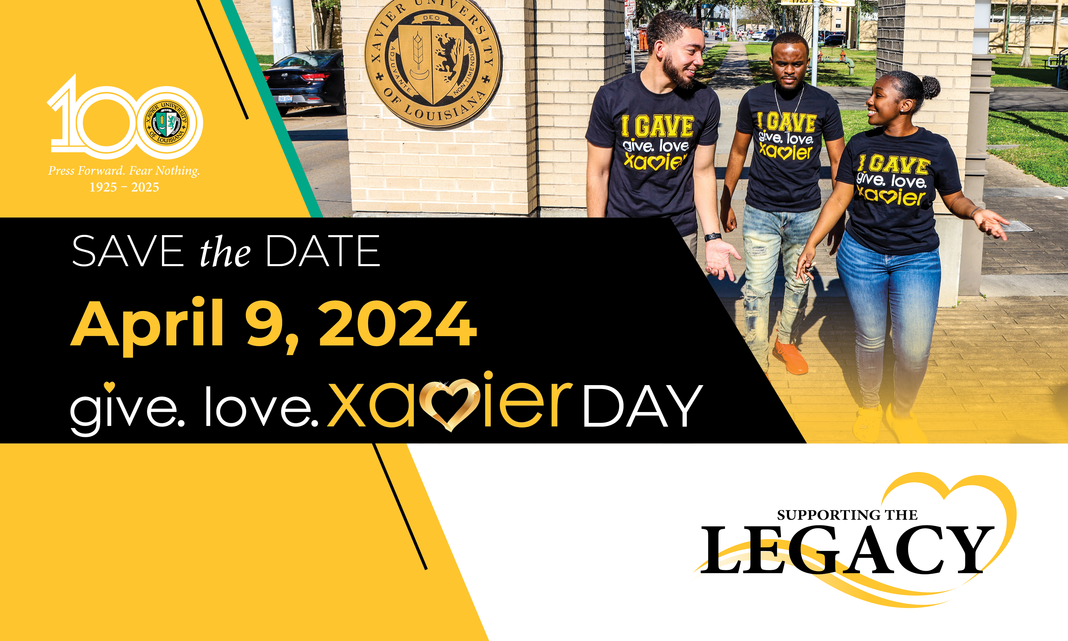 Support Xavier University of Louisiana’s Century-Long Legacy of Excellence on Give.Love.Xavier Day