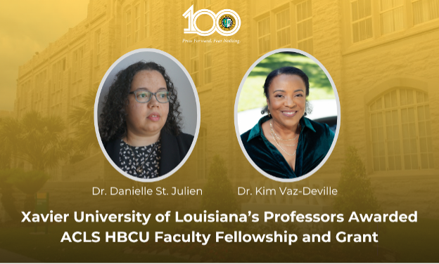 Xavier Professors Awarded Inaugural ACLS HBCU Faculty Fellowship and Faculty Grant