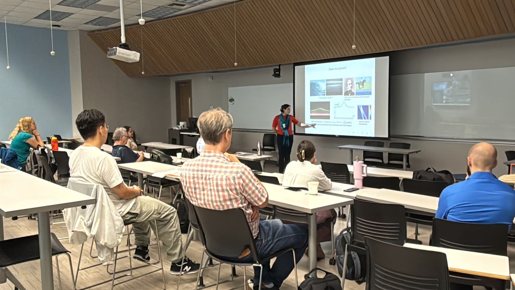 A glimpse of the special session on nonlinear PDEs organized by Prerona Dutta. 