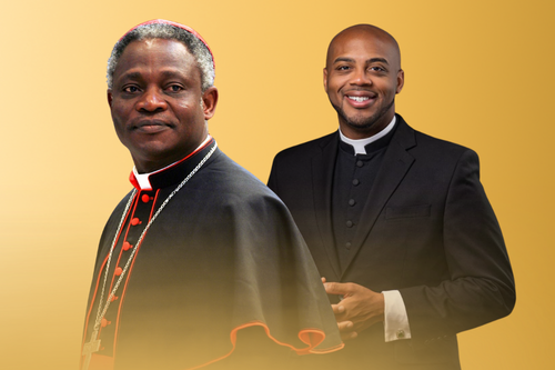 Cardinal Peter Turkson (left) and Reverend Kareem R. Smith (right)