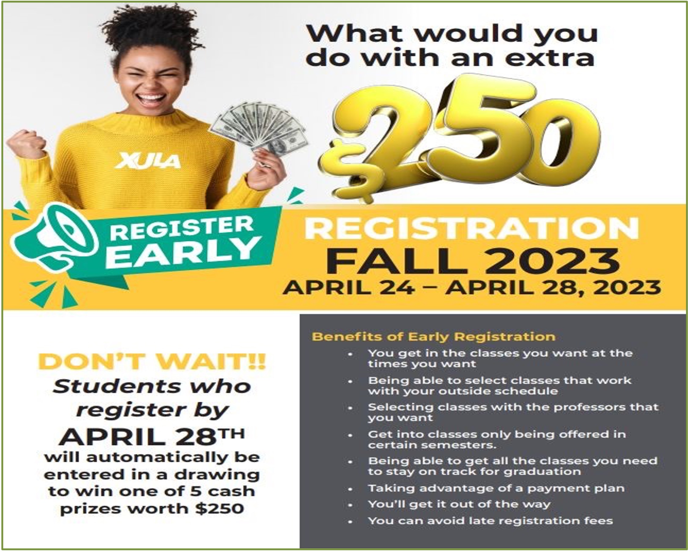 Registration Xavier University of Louisiana